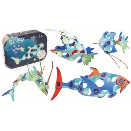Ocean Creatures CLIXO - GIPSY TOYS - Jouet de construction magnétique