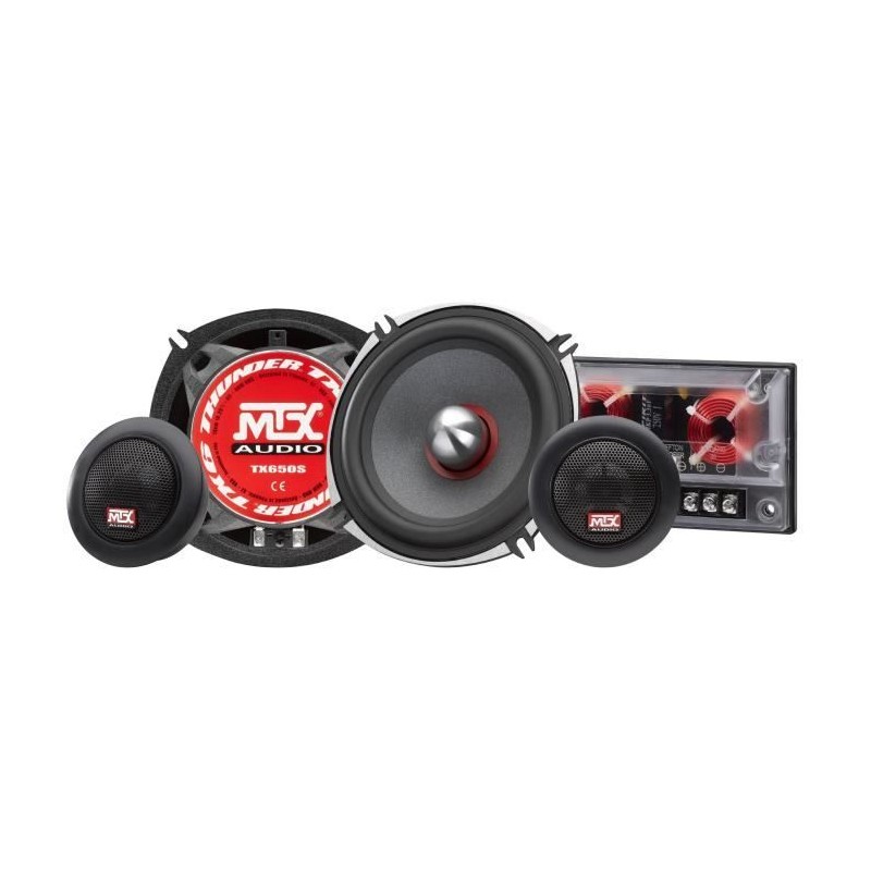 Kit 2 voies - MTX AUDIO - 13cm - 4O - 80Wrms - Châssis aluminium - Bo