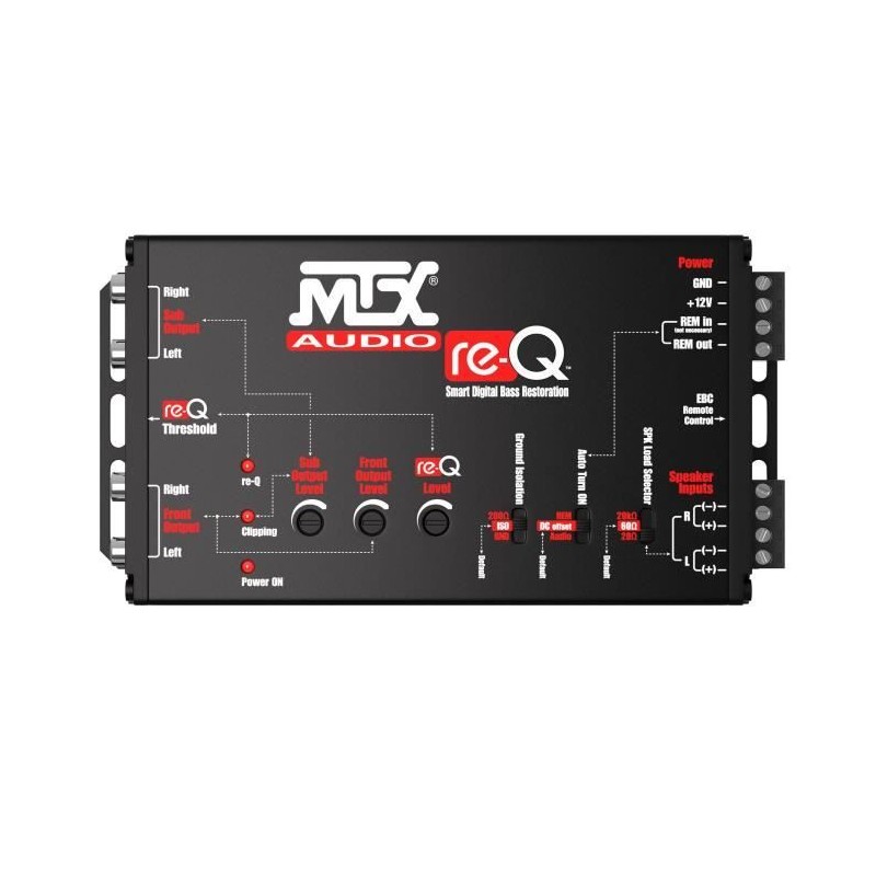 Processeur - MTX AUDIO - Entrées haut-niveau vers sorties RCA