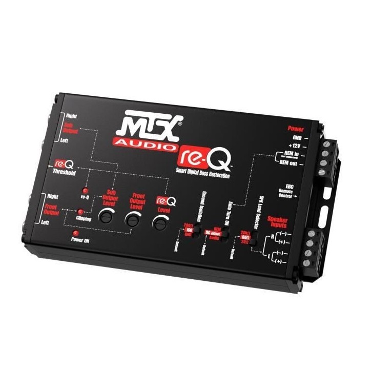 Processeur - MTX AUDIO - Entrées haut-niveau vers sorties RCA Processeur - MTX AUDIO - Entrées haut-niveau vers sorties RCA