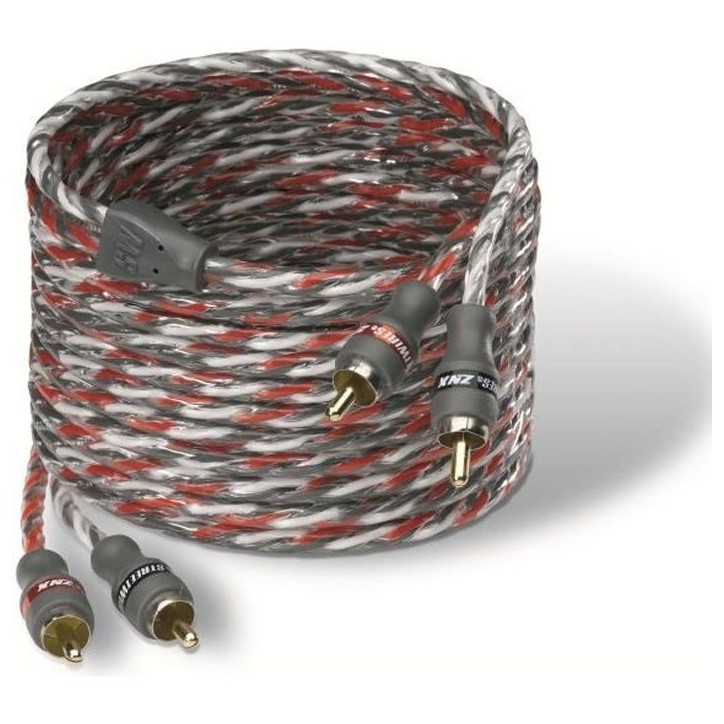 MTX ZNX3.2 Câble RCA ZeroNoise 3 metres symétrique 100% cuivre 3 blindages MTX ZNX3.2 Câble RCA ZeroNoise 3 metres symétrique 100% cuivre 3 blindages