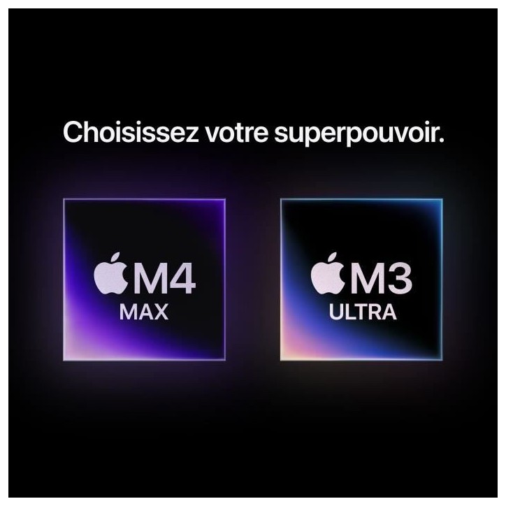 Apple - Mac Studio - 512Go SSD - 36Go RAM - Puce M4 Max - CPU 32 coeurs - GPU 36 coeurs 2025 Apple - Mac Studio - 512Go SSD - 36Go RAM - Puce M4 Max - CPU 32 coeurs - GPU 36 coeurs 2025