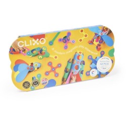 Rainbow Pack CLIXO - GIPSY TOYS - Jeu de Construction Magnétique, Fle