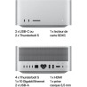 Apple - Mac Studio - 512Go SSD - 36Go RAM - Puce M4 Max - CPU 32 coeur