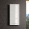 Meuble de salle de bain Rangement haut - 1 porte - Blanc - L 37 x P 23