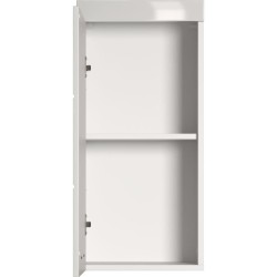 Meuble de salle de bain Rangement haut - 1 porte - Blanc - L 37 x P 23