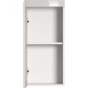 Meuble de salle de bain Rangement haut - 1 porte - Blanc - L 37 x P 23
