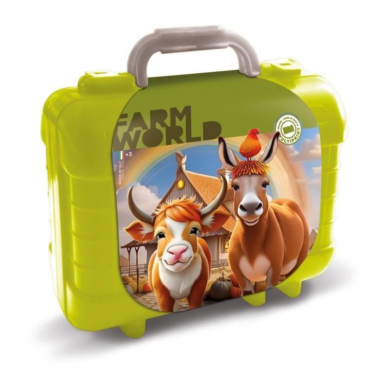 Travel Set - MULTIPRINT - 42924 - 5 tampons La Ferme, 10 crayons Travel Set - MULTIPRINT - 42924 - 5 tampons La Ferme, 10 crayons