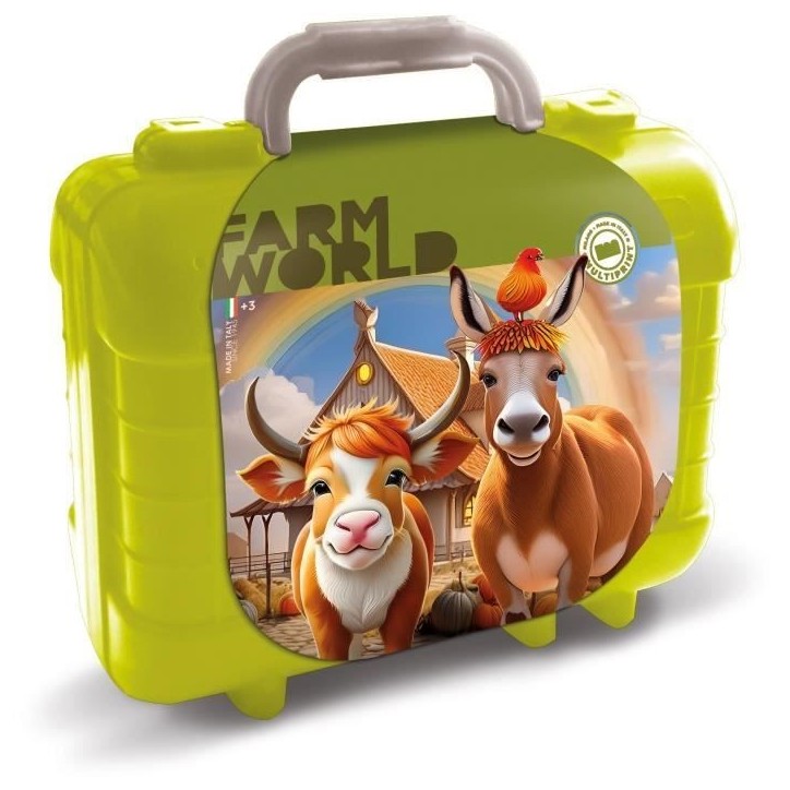 Travel Set - MULTIPRINT - 42924 - 5 tampons La Ferme, 10 crayons Travel Set - MULTIPRINT - 42924 - 5 tampons La Ferme, 10 crayons