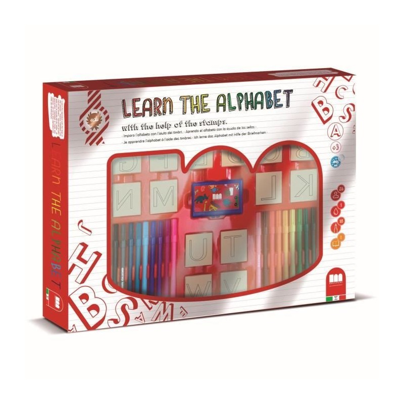 Coffret Apprends l'alphabet - MULTIPRINT - 1941 - lettres capitales Coffret Apprends l'alphabet - MULTIPRINT - 1941 - lettres capitales