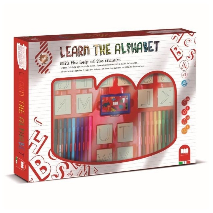 Coffret Apprends l'alphabet - MULTIPRINT - 1941 - lettres capitales Coffret Apprends l'alphabet - MULTIPRINT - 1941 - lettres capitales