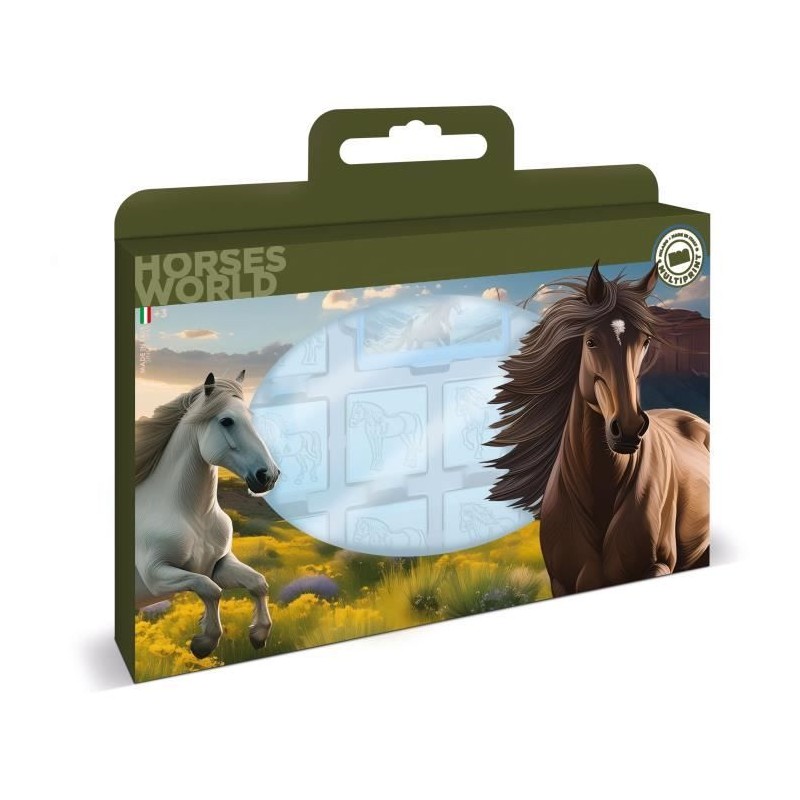 Coffret de tampons - MULTIPRINT - 7895 - Les Chevaux - 7 tampons bois Coffret de tampons - MULTIPRINT - 7895 - Les Chevaux - 7 tampons bois