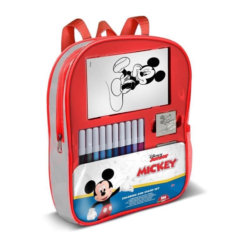 Sac a dos garni - MULTIPRINT - 24945 - 4 tampons Mickey Sac a dos garni - MULTIPRINT - 24945 - 4 tampons Mickey