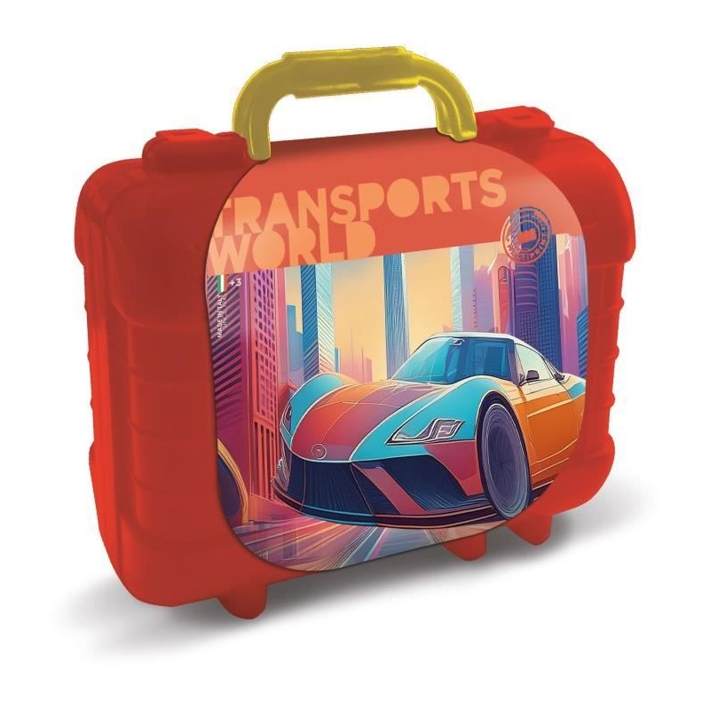 Travel Set - MULTIPRINT - 42930 - 5 tampons Les Transports, 10 crayons Travel Set - MULTIPRINT - 42930 - 5 tampons Les Transports, 10 crayons