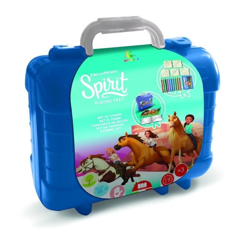 Travel Set - MULTIPRINT - 42984 - 5 tampons Spirit, 10 crayons Travel Set - MULTIPRINT - 42984 - 5 tampons Spirit, 10 crayons