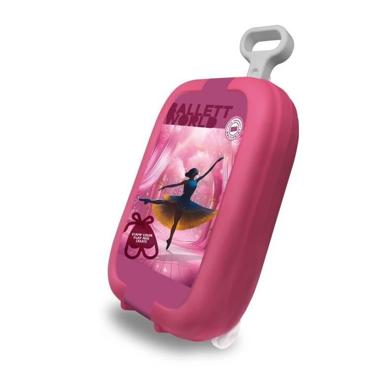Trolley - MULTIPRINT - 64106 - 7 tampons Ballet, 5 crayons, 18 feutres Trolley - MULTIPRINT - 64106 - 7 tampons Ballet, 5 crayons, 18 feutres
