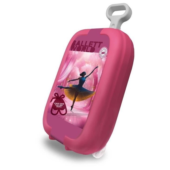 Trolley - MULTIPRINT - 64106 - 7 tampons Ballet, 5 crayons, 18 feutres Trolley - MULTIPRINT - 64106 - 7 tampons Ballet, 5 crayons, 18 feutres