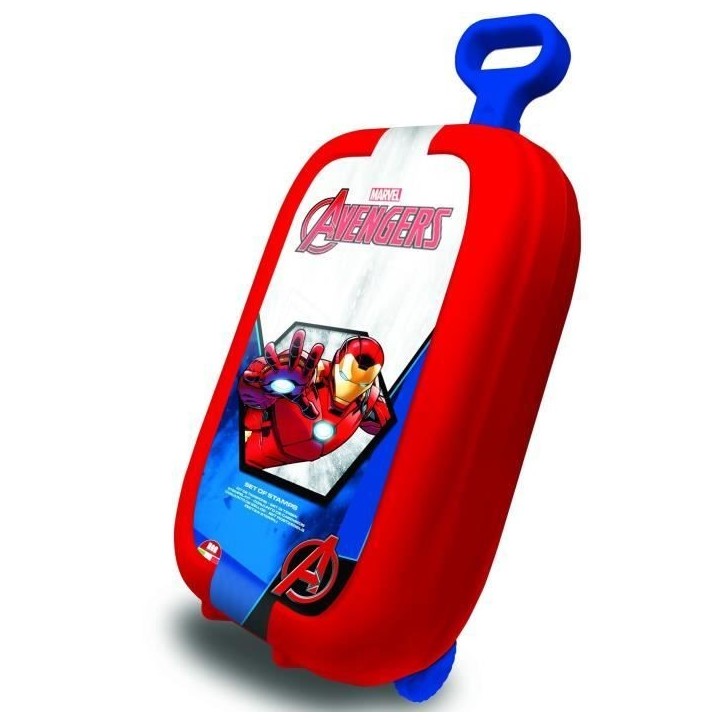 Trolley - MULTIPRINT - 64153 - 7 tampons Ironman, 5 crayons, 18 feutres Trolley - MULTIPRINT - 64153 - 7 tampons Ironman, 5 crayons, 18 feutres