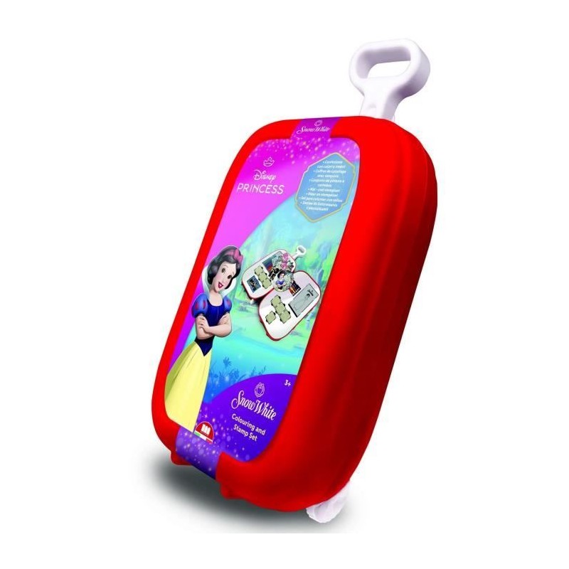 Trolley - MULTIPRINT - 64351 - 7 tampons Blanche-Neige, 5 crayons, 18