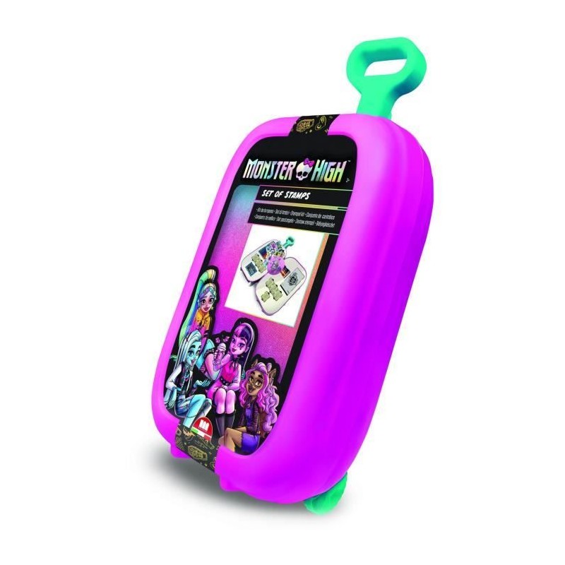 Trolley - MULTIPRINT - 64869 - 7 tampons Monster High, 5 crayons, 18 f Trolley - MULTIPRINT - 64869 - 7 tampons Monster High, 5 crayons, 18 f