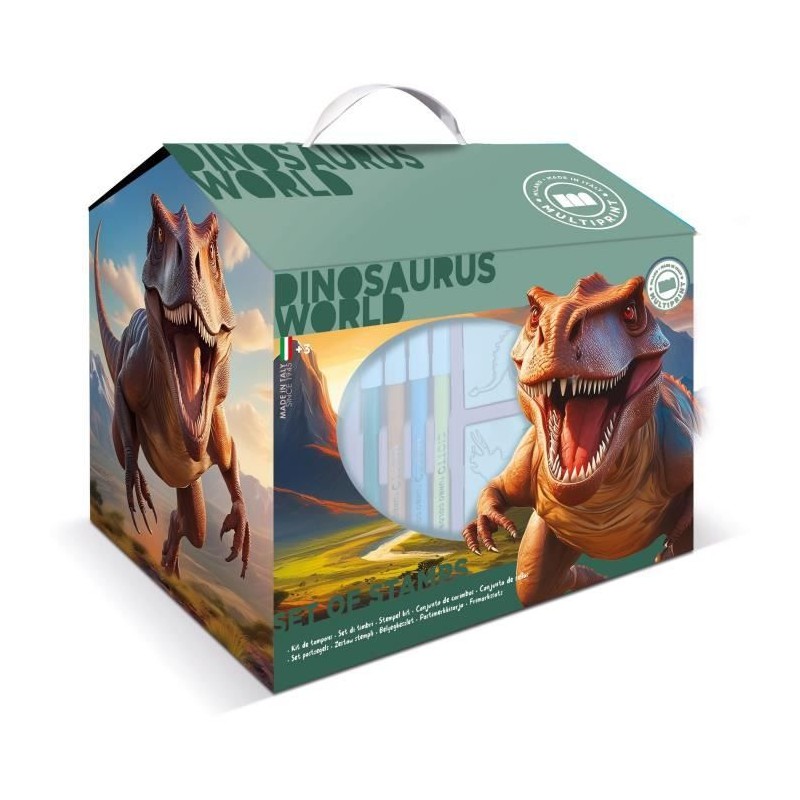 Maison de coloriage - MULTIPRINT - 9220 - 7 tampons Les Dinosaures Maison de coloriage - MULTIPRINT - 9220 - 7 tampons Les Dinosaures