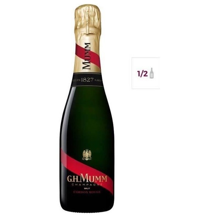 Champagne Mumm Cordon Rouge - 37,5 cl demi-bouteille Champagne Mumm Cordon Rouge - 37,5 cl demi-bouteille