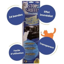 Bandes Stop'Griffes - MUZO - x24 - Transparent - Anti-griffes - Inoffe