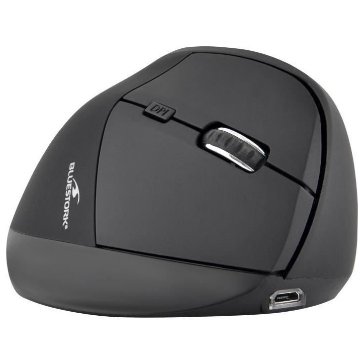 Souris Ergonomique Sans Fil - BLUESTORK - ERGO - Rechargeable - PC/MAC - Noir Souris Ergonomique Sans Fil - BLUESTORK - ERGO - Rechargeable - PC/MAC - Noir