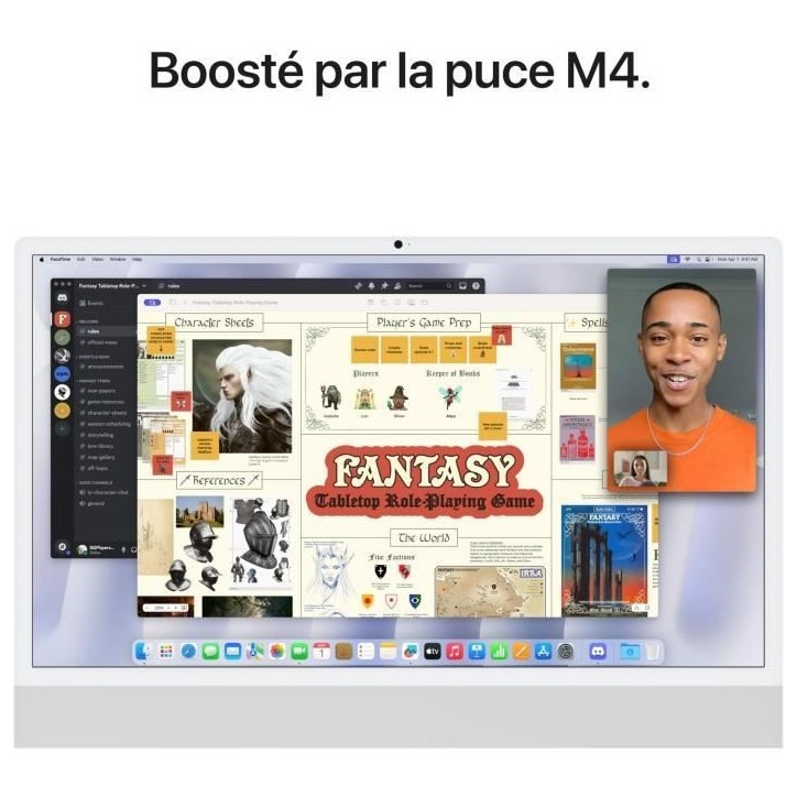 Apple iMac 24 ecran retina 4,5K 256Go SSD 16Go RAM Puce M4 CPU 8 coeurs GPU 8 coeurs Argent (2024) Apple iMac 24 ecran retina 4,5K 256Go SSD 16Go RAM Puce M4 CPU 8 coeurs GPU 8 coeurs Argent (2024)