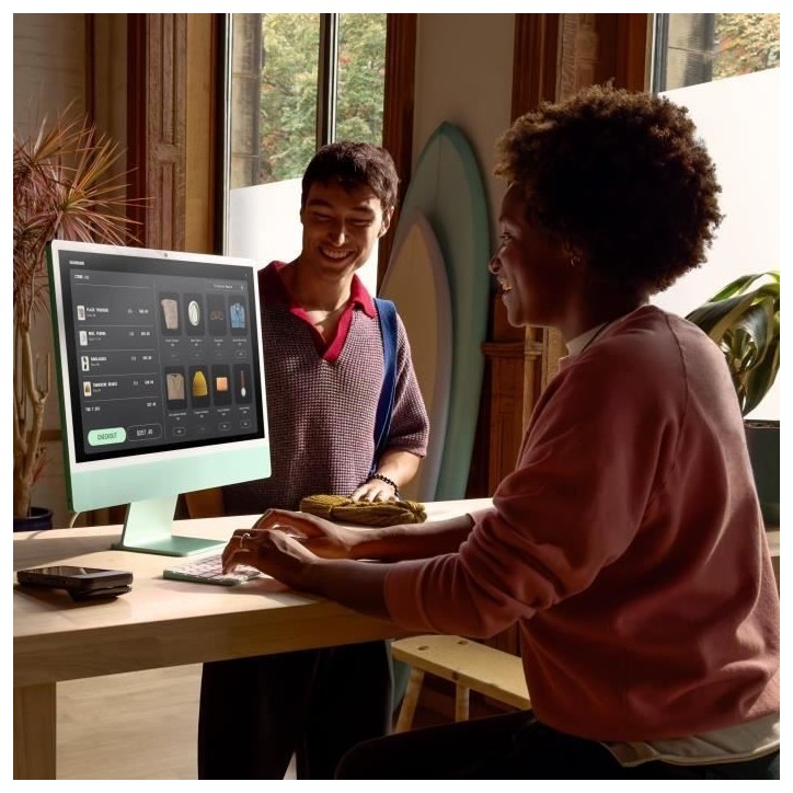 Apple iMac 24 ecran retina 4,5K 256Go SSD 16Go RAM Puce M4 CPU 8 coeurs GPU 8 coeurs Argent (2024) Apple iMac 24 ecran retina 4,5K 256Go SSD 16Go RAM Puce M4 CPU 8 coeurs GPU 8 coeurs Argent (2024)
