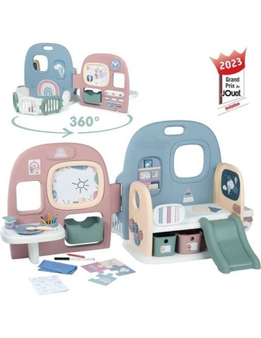 Creche pour poupons - Smoby - Baby Care - 5 espaces de jeux - 27 accessoires