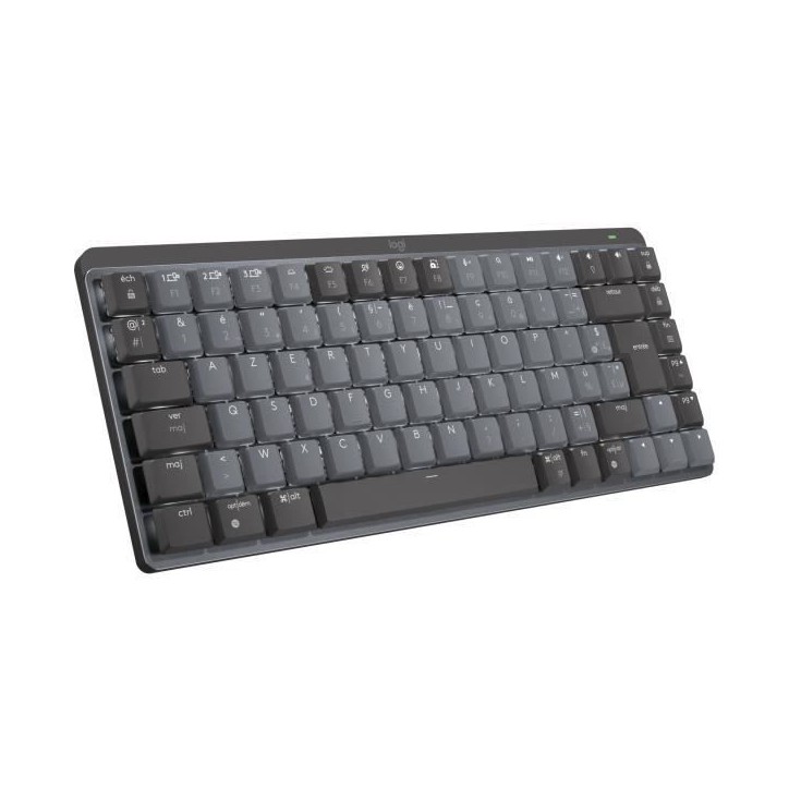 Clavier - Sans Fil - Logitech - MX Mini - AZERTY - Mécanique - Rétroéclairé - Graphite Clavier - Sans Fil - Logitech - MX Mini - AZERTY - Mécanique - Rétroéclairé - Graphite