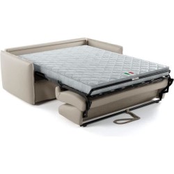 Canapé convertible express - 3 places - MYKONOS - Tissu beige - 185 x