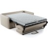 Canapé convertible express - 3 places - MYKONOS - Tissu beige - 185 x