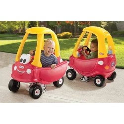 Little Tikes - Cozy Coupe Voiture d'enfant - Mini Véhicule pieds au s