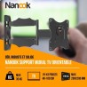NANOOK Support Mural orientable et inclinable pour téléviseurs 19-43