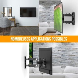 NANOOK Support Mural orientable et inclinable pour téléviseurs 19-43