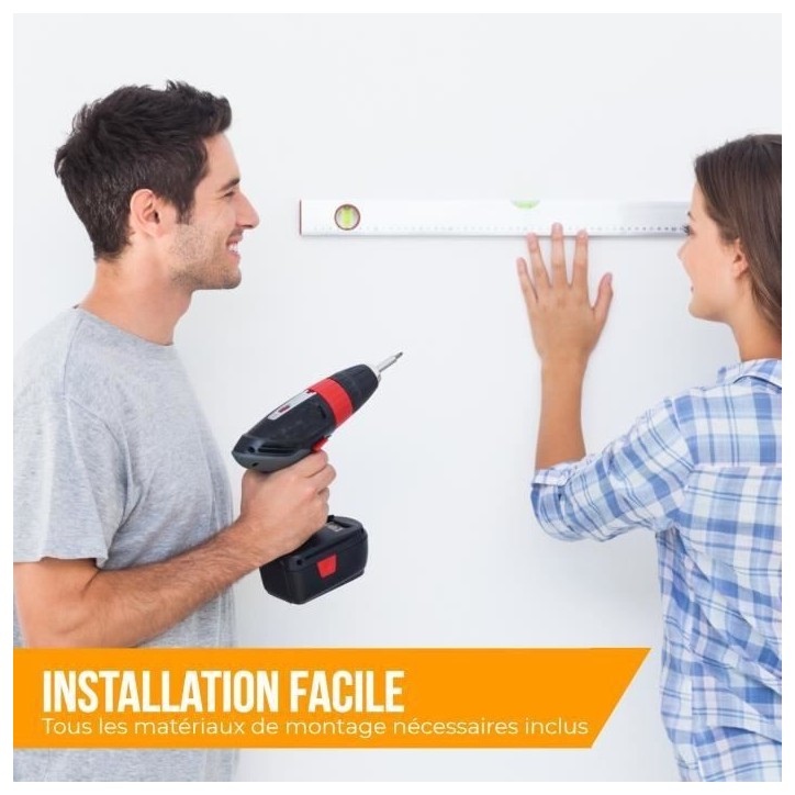 NANOOK Support Mural orientable pour téléviseurs 40-65 Pouces - Inclinable - Support Mural pour téléviseurs LCD, LED, QLED e NANOOK Support Mural orientable pour téléviseurs 40-65 Pouces - Inclinable - Support Mural pour téléviseurs LCD, LED, QLED e