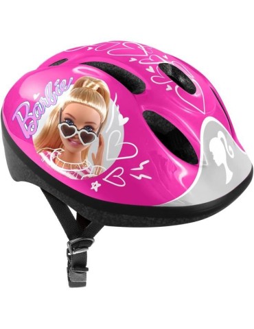 Casque de vélo STAMP - Barbie - Taille ajustable - Confortable - Rose