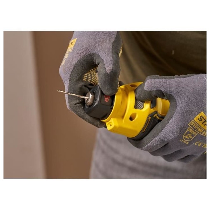 Fraiseuse pour plaques de plâtre sans fil - Stanley Fatmax - SFMCE200B-XJ - 18V - 26000 trs/min - LED - Forets inclus Fraiseuse pour plaques de plâtre sans fil - Stanley Fatmax - SFMCE200B-XJ - 18V - 26000 trs/min - LED - Forets inclus