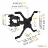 NANOOK Support Mural orientable pour téléviseurs 40-65 Pouces - Incl