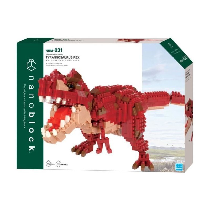 Figurine en briques - BANDAI - NANOBLOCK - Tyrannosaurus Rex Deluxe - Figurine en briques - BANDAI - NANOBLOCK - Tyrannosaurus Rex Deluxe -