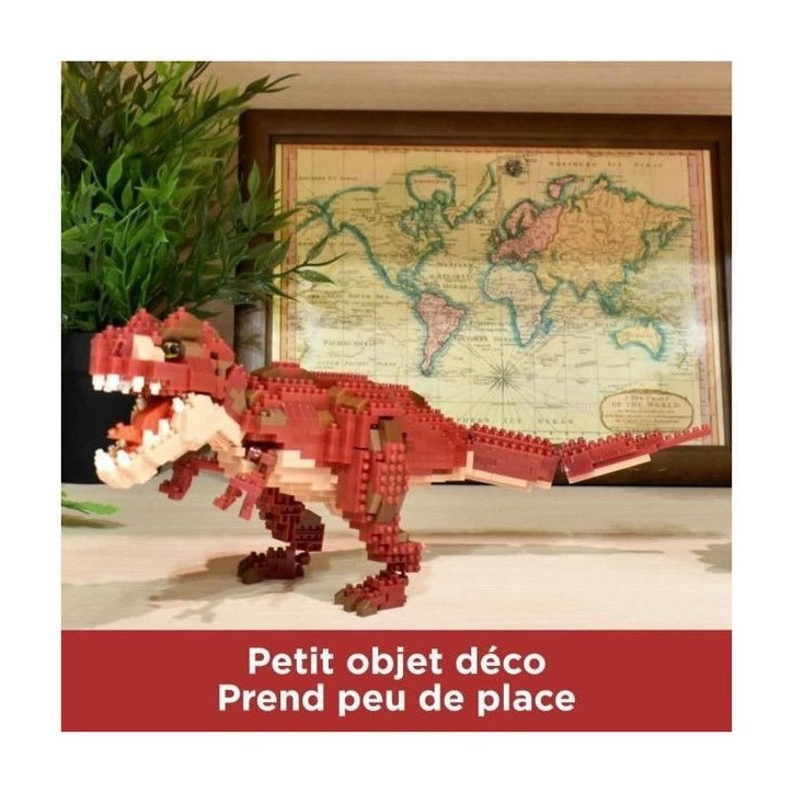 Figurine en briques - BANDAI - NANOBLOCK - Tyrannosaurus Rex Deluxe - 850 pcs Figurine en briques - BANDAI - NANOBLOCK - Tyrannosaurus Rex Deluxe - 850 pcs