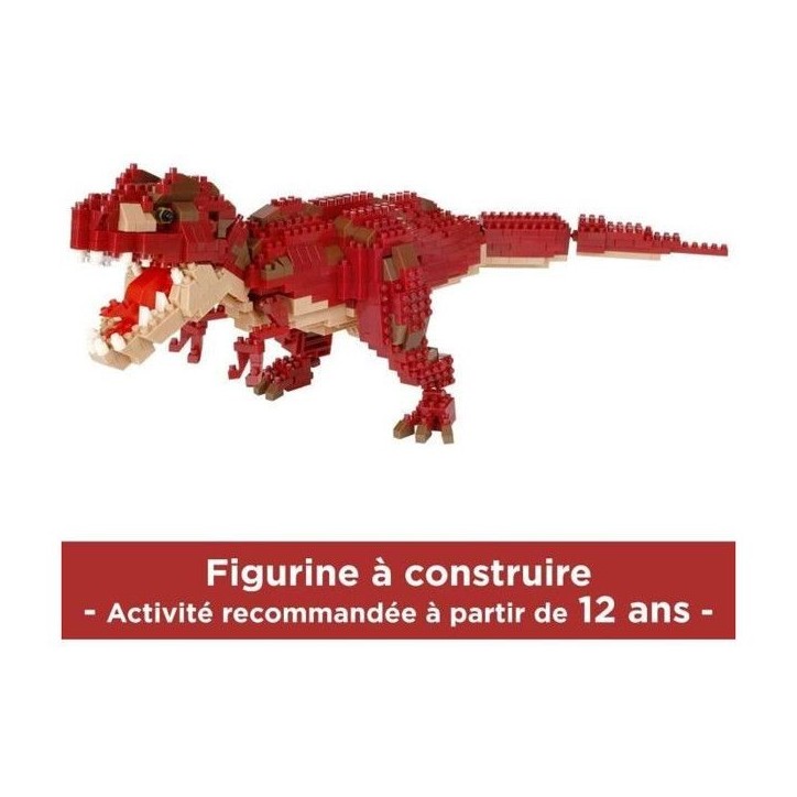 Figurine en briques - BANDAI - NANOBLOCK - Tyrannosaurus Rex Deluxe - 850 pcs Figurine en briques - BANDAI - NANOBLOCK - Tyrannosaurus Rex Deluxe - 850 pcs