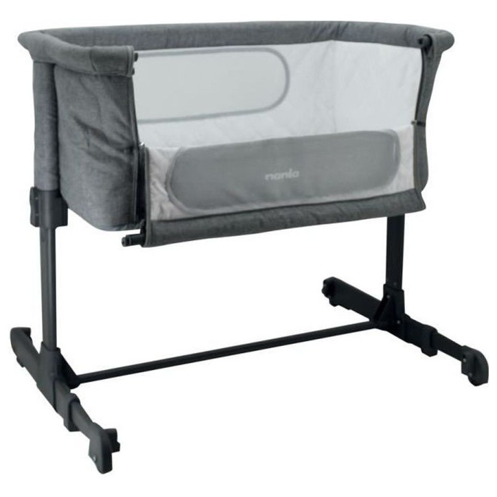 Lit bébé cododo NANIA DODI - Lit d'appoint 2 en 1 - Ultra confort matelas 4cm d'épaisseur - L 80 x l 42 cm