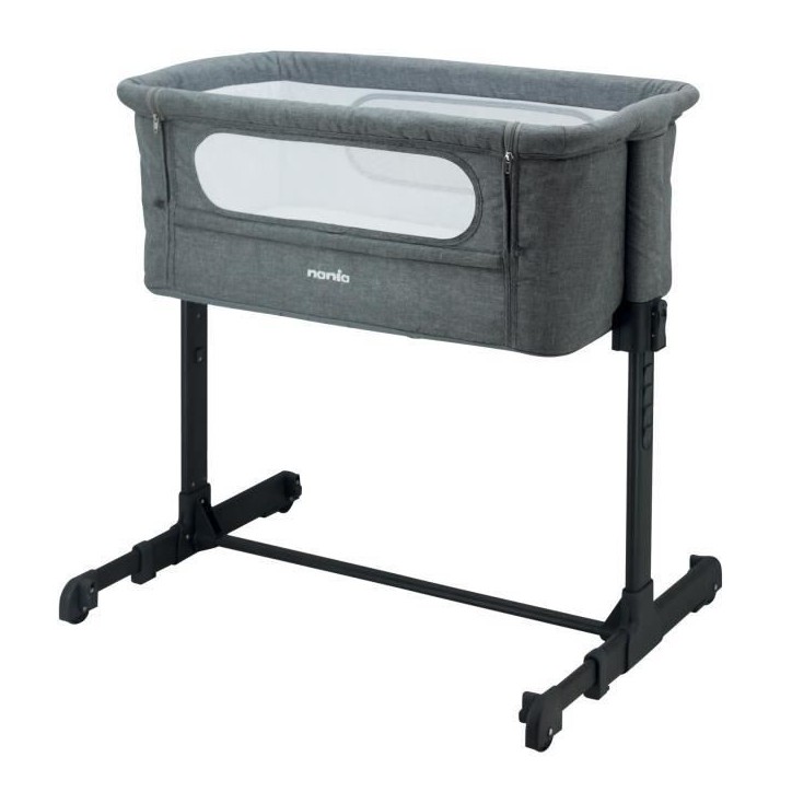 Lit bébé cododo NANIA DODI - Lit d'appoint 2 en 1 - Ultra confort matelas 4cm d'épaisseur - L 80 x l 42 cm