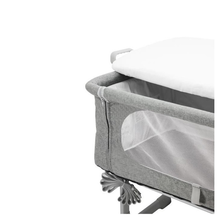 Lit bébé cododo NANIA DODI - Lit d'appoint 2 en 1 - Ultra confort matelas 4cm d'épaisseur - L 80 x l 42 cm