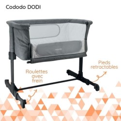 Lit bébé cododo NANIA DODI - Lit d'appoint 2 en 1 - Ultra confort ma