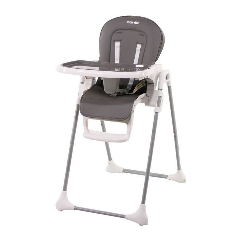 Chaise haute NANIA BIANCA - 6 mois a 36 mois - Dossier inclinable - Ha Chaise haute NANIA BIANCA - 6 mois a 36 mois - Dossier inclinable - Ha