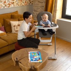 Chaise haute NANIA BIANCA - 6 mois a 36 mois - Dossier inclinable - Ha